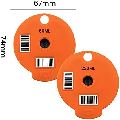 2PCS Lids for Tassimo Reusable Pods (60ml & 220ml), Cover for Tassimo Refillable Coffee Pods Bosch Tassimo Machine, Slicone Lids for Reusable Tassimo Coffee Pods with 60ml & 220ml Readable Barcode