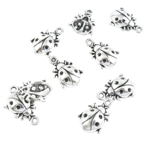 Qty 50 Pieces Antique Silver Tone Jewelry Making Supply Charms