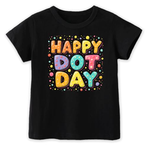 Dot Day Shirt Kids – Happy Dot-Day Shirts for Boys & Girls Toddler, 2T-8T, Colorful School Outfit