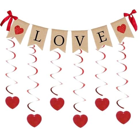 Elicola Love Bunting Banner for Parties Cover