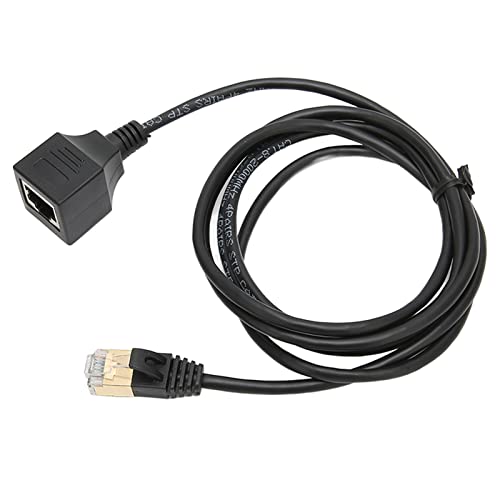 PxQuerantic Cable Ethernet CAT8, cable de red RJ45 macho a hembra, compatible con 10 Gigabit, 25G/40G, cordón de PVC de diámetro exterior ultrafino de 3,8 mm con conector recto para