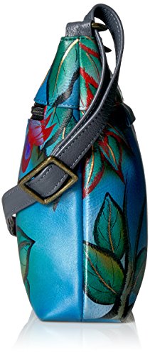 Image of Anna by Anuschka Women's Genuine Leather Medium Crossbody with External Zipper Pocket