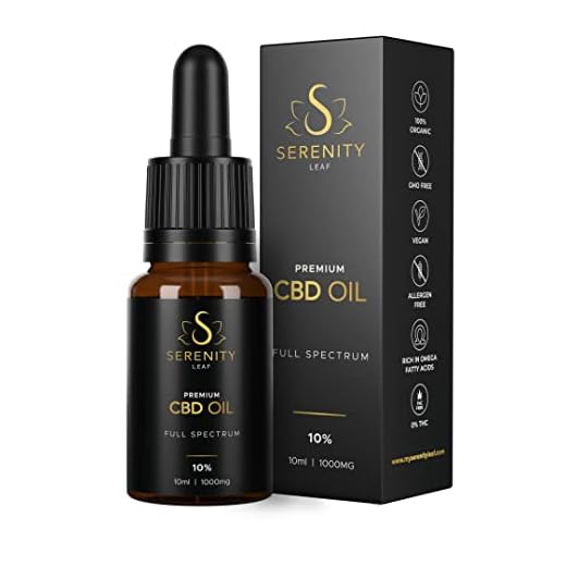 Aceite CBD Serenity Leaf 10% - Espectro Completo - Full spectrum CBD Oil 10% | 10 ml | 1000 mg CBD - 100% Orgánico y Natural - 0% THC