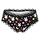LittleForBig Unisex Hipster Spitzen Slip Frecher Usagi-Schlüpfer Seidiger Shaping Tucking Gaff Slip für Crossdresser Transgender Schwarz L