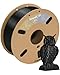 DURAMIC 3D PETG Printer Filament 1.75mm Black, 3D Printing Filament with Build Surface 200 x 200mm, 1kg Spool(2.2lbs), Dimensional Accuracy +/- 0.05 mm