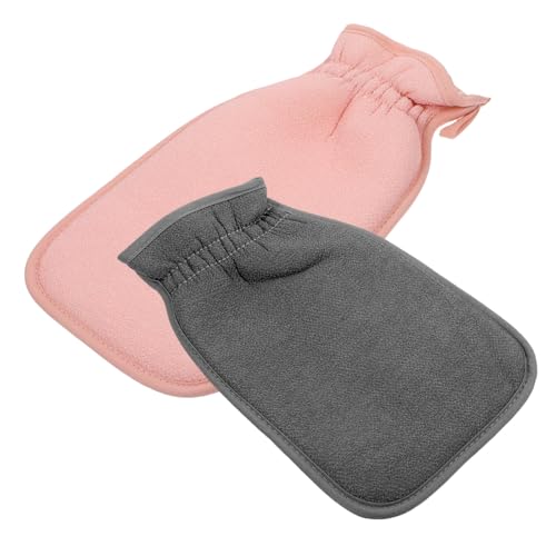 PACKOVE 2 Piezas Toalla de baño para la piel fregar depuración frotar exfoliación guantes de ducha Mitts exfoliante guantes para la ducha guantes exfoliantes para baño guantes de baño tela
