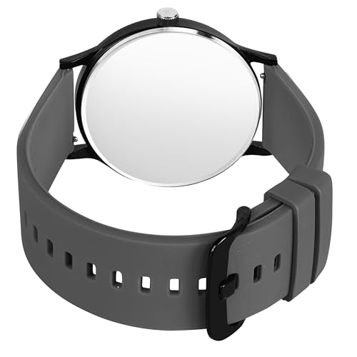 Image of Men Casual Analogue Slim Round Dial Wrist Watch for Men's & Boys Stainless Steel case with Leather Belt for Men Office