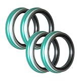 4 Pack of TORQUE Classic Wheel Seal for Driver Steer Oil Seal (Replaces SKF 35066 35058 Stemco 383-0136) Replacement for Freightliner Kenworth Peterbilt Navistar Volvo Trucks (4 x TR35066)