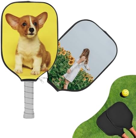 Personalized Pickleball Paddle Cover Holder Custom Zippered Racke...