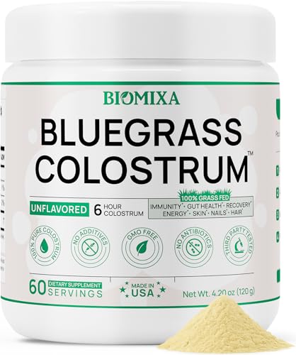 Bovine Colostrum Supplement - 100% Pure Whole Colostrum Powder - Grass-Fed