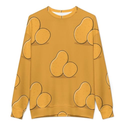 MoBlinko Mens Crewneck Sweater Potato Mens Sweater Sweaters for Men S Long Sleeve Lightweight Pullover2