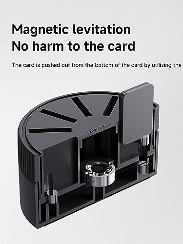 Hagibis Game Storage Case for Nintendo Switch, PS Vita, Rotating Game Card Case with 10 Card Slots, Magnetic Draw Card Portable Switch Game Cartridge Holder (Black)
