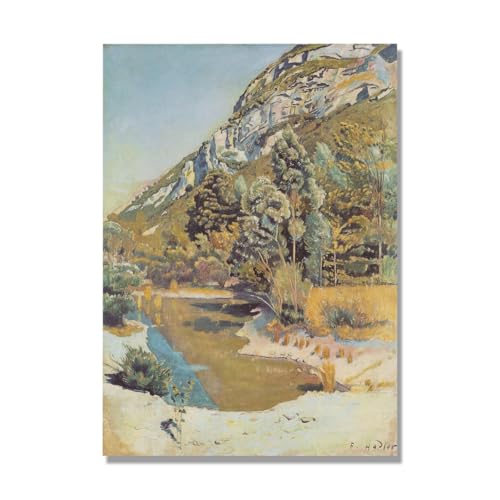 Impressions sur Toile de maître Ferdinand Hodler reproduction tableau de haute clarté