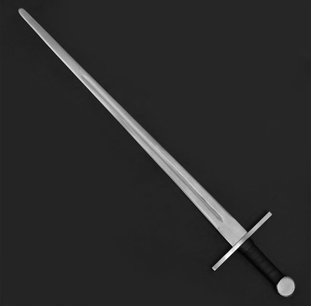 35 Inch Long Double Edge Medieval Sword Custom Handforged J2 Steel Survival Sword Leather Grip with Leather Sheath Combat Sword by Empire Industry