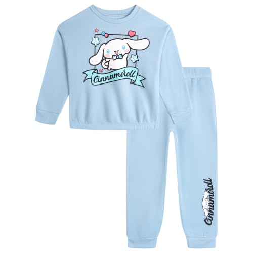 Image of Hello Kitty Girls' 2-Piece Sweatshirt and Joggers Set Toddler to Big Kid | 2-Piece Coordinated Set, Pullover Sweatshirt, Comfortable Jogger Pants, Ribbed Trim, Easy Pull-On Dressing