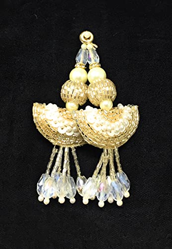 Image of Inhika Set of 2 Lehenga Latkan (White Colour, 13 cm Long, 15248), Standard, T204082185015248