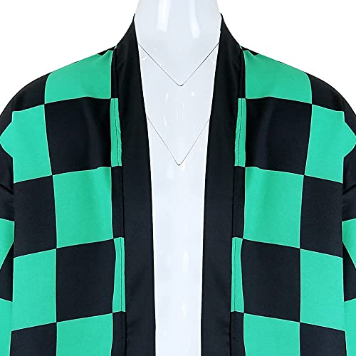 Women's Anime Tanjirou Kamado Cosplay Costume Kimono Outfit Cloak Cardigan Top Jacket Adults Large #TOP3