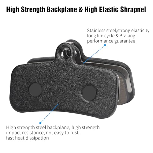 PACYTION 4-Piston Bicycle Brake Pads Compatible with Shimano MT420 MT520 M6120 M7120 M8020 M8120 Tektro TRP for Mountain Bike/Ebike/MTB,Bike Disc Brake Pads with Installation Tools