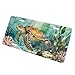 LHUAIKI Sea Turtle Coral Seaweed Seabed Front License Plate Car Decorative License Plates Aluminum Metal Decor Accessory Novelty Vanity Tag Cover with 4 Holes for Men Women 6