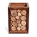 Hashcart Wooden Pen Holder & Pensil Holder Cup, Decorative Design Wood Pen, Pencil Holder/Handmade Traditional Storage Organizer for Office Desk - The Perfect Office Accessory & Gift