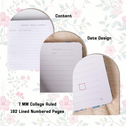 MGGAO Carnet à Lignes, Carnet en Tissu A5 pour Femmes et Filles – vue 4