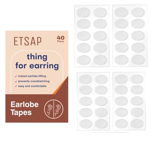 ETSAP (pack of 40) Ear Lobe Tape/Invisible Ear Lobe Support Patch for Pierced Ears - Eliminates the Look of Torn or Stretched Piercings - Protects Healthy Ear Lobes from Tearing (B0DD3S7M2R) Amazon Price History, Amazon Price Tracker