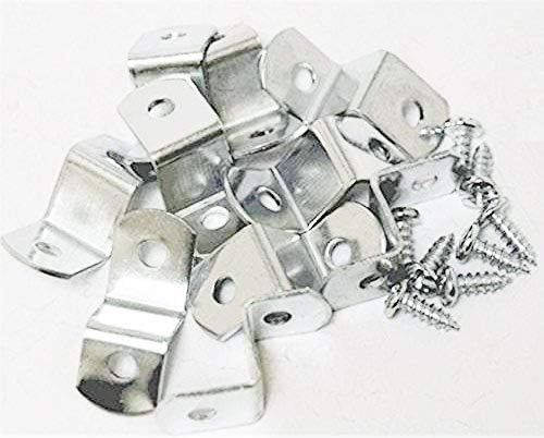 888 Corp 3/8" Offset Clips Extra Heavy Duty with Screws 100 Pack