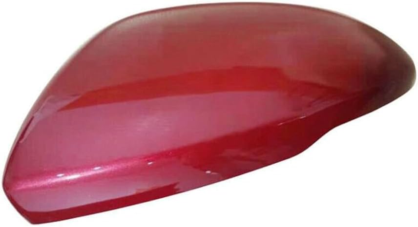 Car Side View Mirror Cover Trim Side Mirror Cap Replacement Compatible with Chevrolet Cruze 2017 2018 2019 (Red, Left (Driver) Side)
