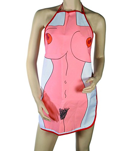 Kiss The Cook.  Diseño de cocina Delantal Sexy cuerpo femenino  Número 1 de venta de las mujeres mujer señora damas su  gran regalo presente idea para Navidad calcetín de Navidad de regalo Secret Sexy Santa cumpleaños aniversario Valentines o noche de despedida  One se envía