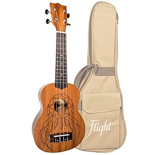 Flight NUS350 Dreamcatcher Soprano Ukulele - Les Beatles, Paul McCartney, John Lennon, RIngo Starr, George Harrison