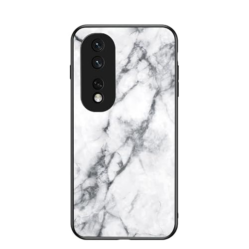 Jiajihua Cover Compatible with Honor 80 GT 5G 【PC Panel+Tempering Glass+TPU Silicone】 3 in 1 Shockproof Phone Case Blue