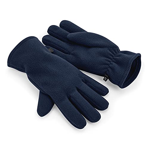 Beechfield B298R Recycled Fleece Gloves - French Navy L/XL