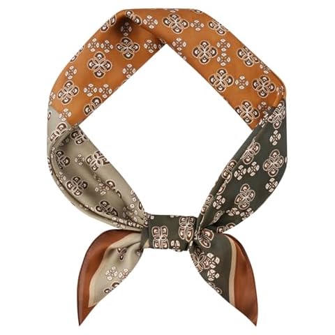 GoGou Men's Square Satin Silk Scarf Cover