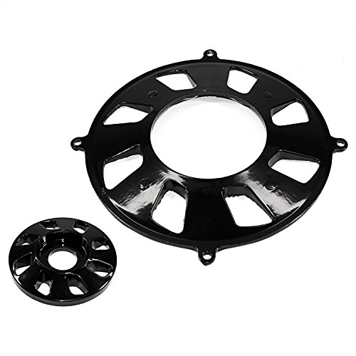 Iap Performance Ac903133 Alternator/Generator Backing Plate/Pulley Cover Set (Black For Vw Beetle) #TOP12