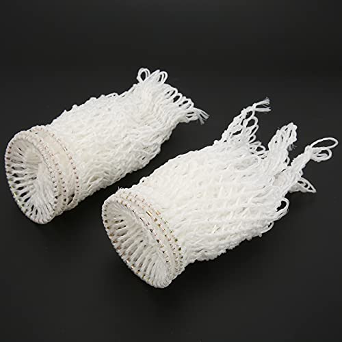 Vbestlife 6Pcs Nylon Billiard Pockets, 7.2Cm Diameter Durable Billiard Table Pool Net Pocket Bag Table Webs For Billiard Table, White #TOP1