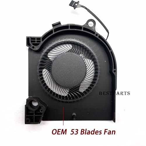 Image of Bestparts Original CPU+GPU Cooling Fan Replacement for Dell G15 5511, G15 5515 Ryzen Edition, G15 5520, P /N: DFSCK22115181T FNCV, DFSCK221051820 FNCW, 12v Fan, 11.6 and 11.7 CFM (Not for G15 5510)