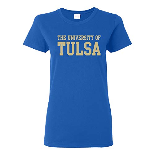 UGP Campus Apparel LS01 - Tulsa Hurricane Basic Block Womens T-Shirt - X-Large - Royal