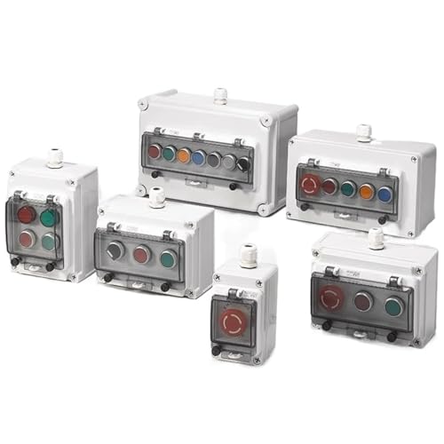 Caja de interruptor AC220V de botón para automatizar el taller mecánico y maquinaria industrial 3