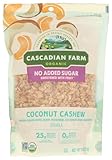 Cascadian Farm Organic Coconut Cashew Granola Cereal, No Added Sugar, 11 Ounces (Pack Of 4)