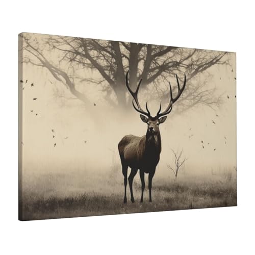 Images sur toile pour salon moderniser mur vide chambre wapiti