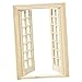 Tachiuwa 1/12 Dollhouse Miniature Glazed Double Doors DIY - Wood 01
