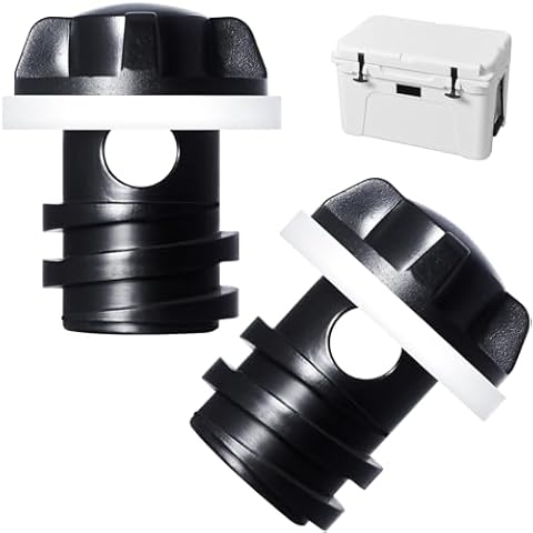 Cooler Drain Plug for YETI, 2 Pack Replacement Cooler Accessories, Compatible with YETI Tundra, Tank and RTIC Coolers, Ice Chest Plug for YETI Cover