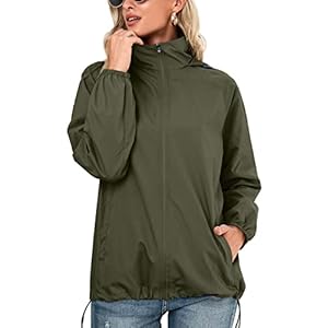 SotRong Waterdichte Jassen Vrouwen Packable Regenjas Lichtgewicht Lente Zomer Jas Sneldrogende Rits Outdoor Hooded Jacket