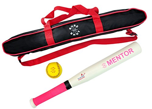 Sure Shot Mentor - Set de béisbol, Color Rosa