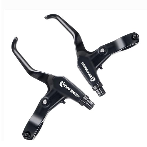 HillMiles MTB 1 paire de leviers de frein universels en alliage d'aluminium pour VTT/BMX, VTT, vélo de route, 2,2 cm de diamètre (noir)