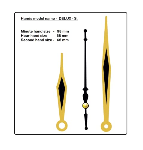 Image of KEDAR Ajanta Quartz Ortime Sweep & Silent Movement Machine for Wall Clock with Fancy Needles (Made in India)-S028