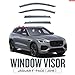 BODHIS 4pcs Side Window Wind Deflectors, Outside Mount Shade Sun Rain Guards, for Jaguar F-PACE X761 2016-2023 Deflector Vent Window Visors