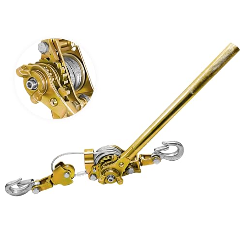 Come Along Winch 2 Ton with Dual Gear and 6.56 ft Cable