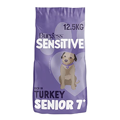 Burgess Sensitive Dry Senior Dog Food 7+ Rich in Turkey 12.5 kg