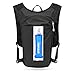 GYMO Hydratisierter Rucksack, Sanftes Sanftes Wasser Mit Wasserdicht, Benutzt Zum Laufenden Wandern des Wanderwagens,Schwarz